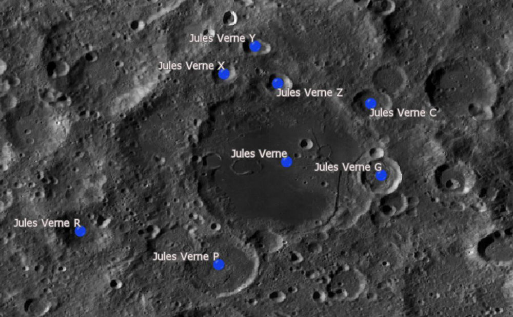 IL CRATERE LUNARE JULES VERNE