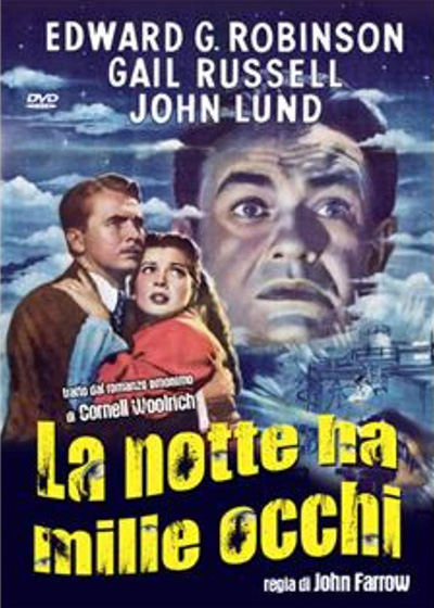 Locandina film La notte ha mille occhi poteri della mente
