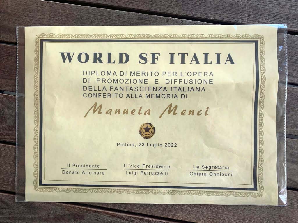 Manuela Menci: Targa in memoria